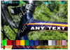 ANY TEXT CUSTOM Cycling Head Tube Set Fork Frame Decal Cycling Bicycle Cyclist Bike